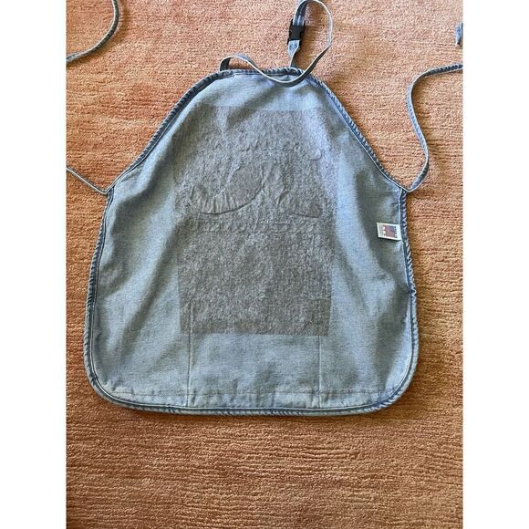 Santa Fe School of Cooking Denim Apron Adjustable Strap Pockets USA Unisex - Picture 4 of 8